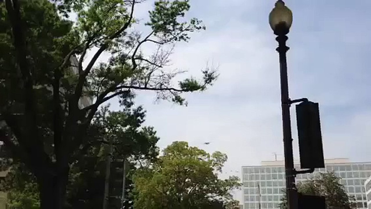 WWII planes flying over DC