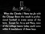 29 Oct  1944   Cleveland Rams at Chicago Bears