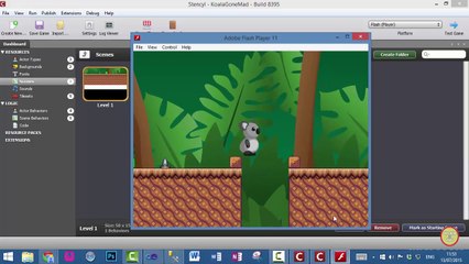 Stencyl - Add "Die In Pit and Reload" Behaviour In Urdu (Video 10)