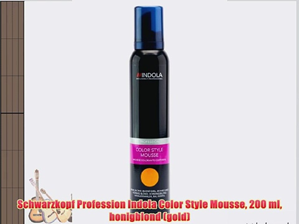 Schwarzkopf Profession Indola Color Style Mousse 200 ml honigblond (gold)