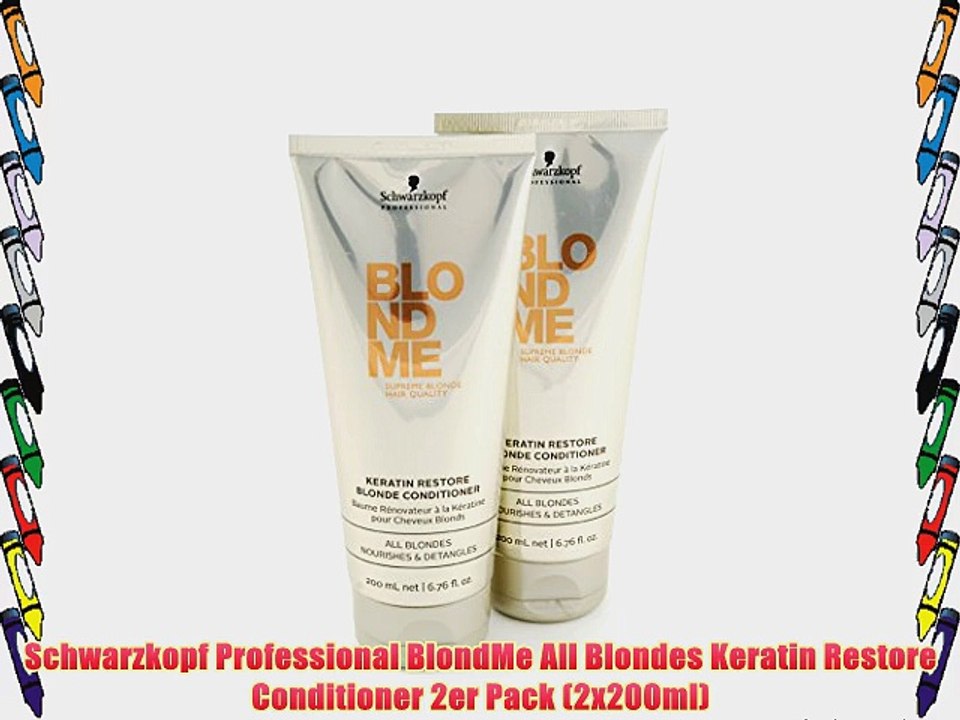 Schwarzkopf Professional BlondMe All Blondes Keratin Restore Conditioner 2er Pack (2x200ml)