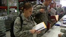 Air Force reserves get ready for deployment at Dover Air Force Base