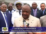 Le Président gabonais Ali Bongo Ondimba  visite les nouveaux logements de Port-Gentil
