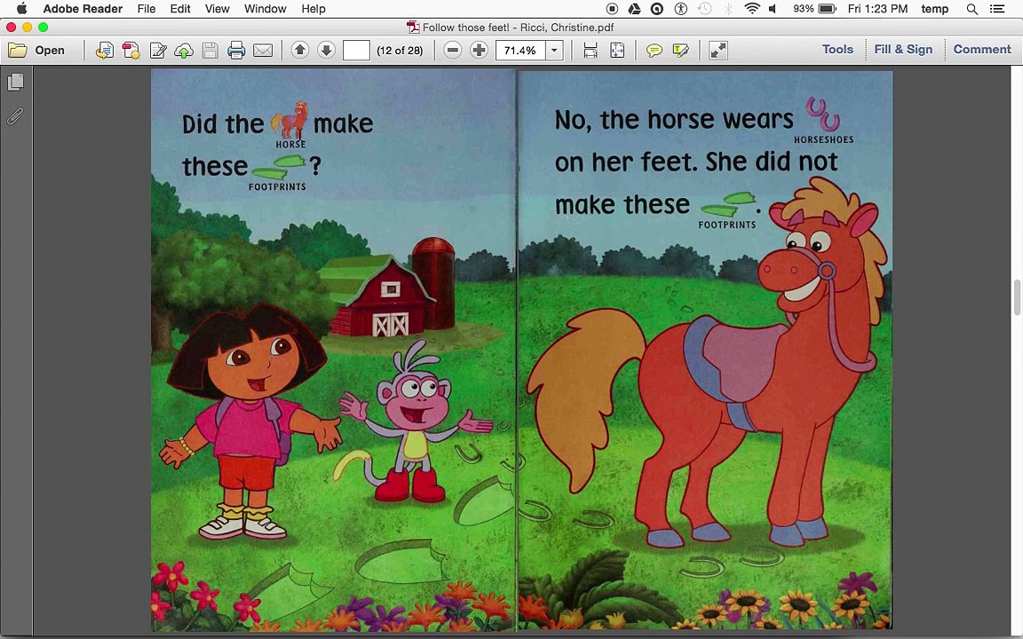 Follow Those Feet! (Dora) (read aloud)