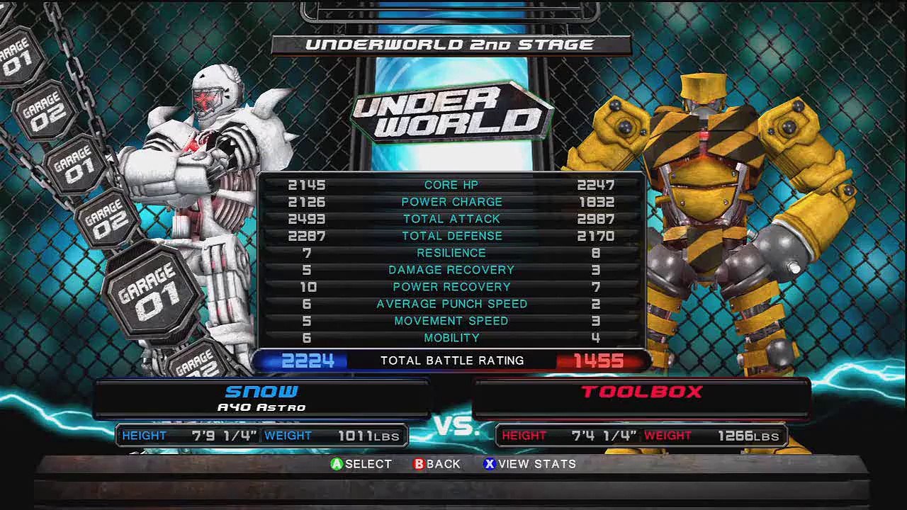 Real Steel: Snow Vs. Toolbox
