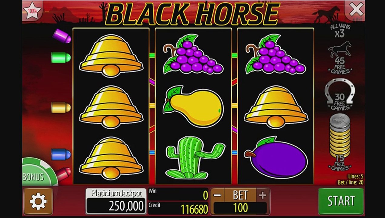 Black Horse slot game Huge Win!