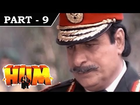 Hum [ 1991 ] - Hindi Movie in Part 9 / 13 - Rajnikanth - Amitabh Bachchan - Govinda - Kimi Katkar