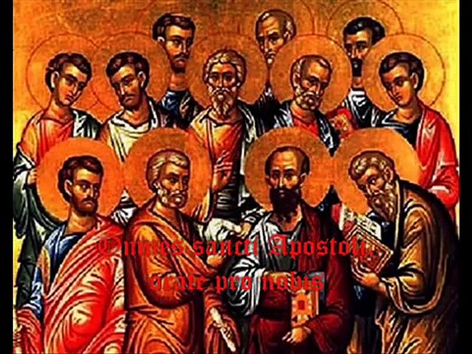 Litaniae Sanctorum / Litany of the Saints (Latin) /Letanía de los santos/(text + pictures of saints)