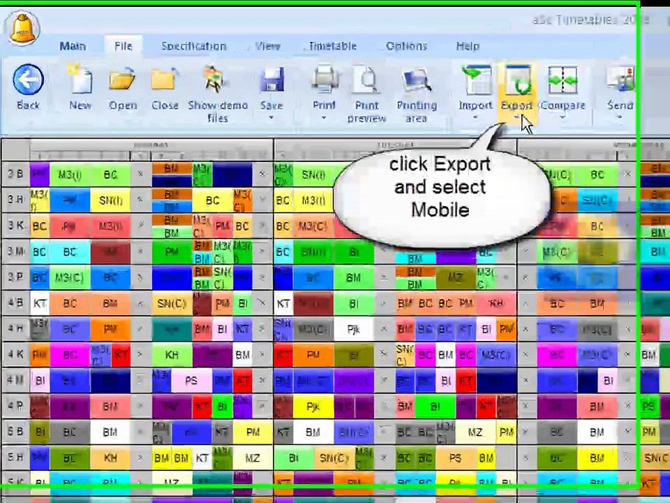 Asc Timetables Convert to Mobile Tutorial