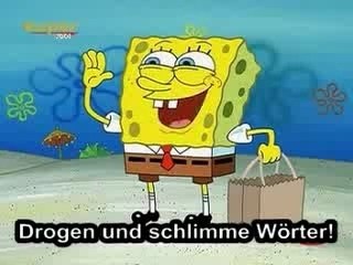 Spongebob-Sinnlos im Meer
