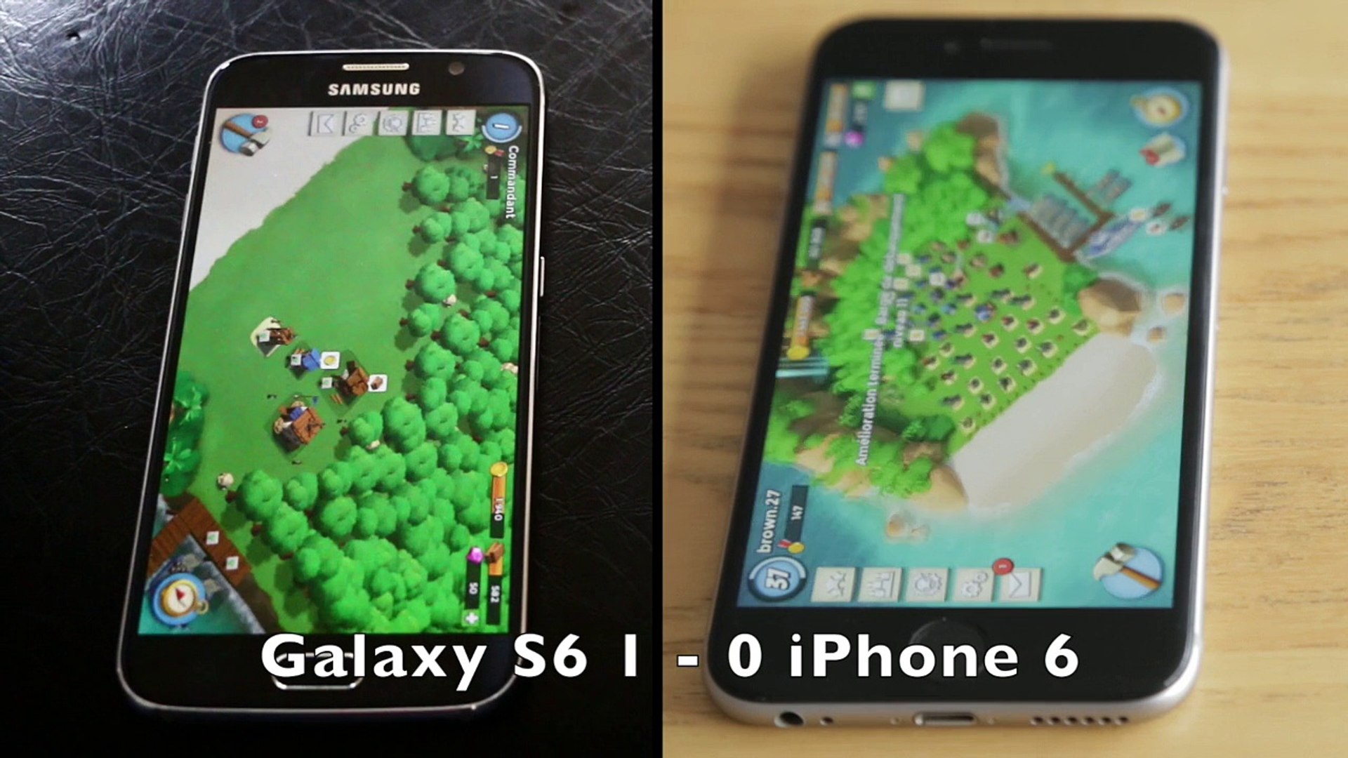⁣Samsung Galaxy S6 vs iPhone 6 : le speed test
