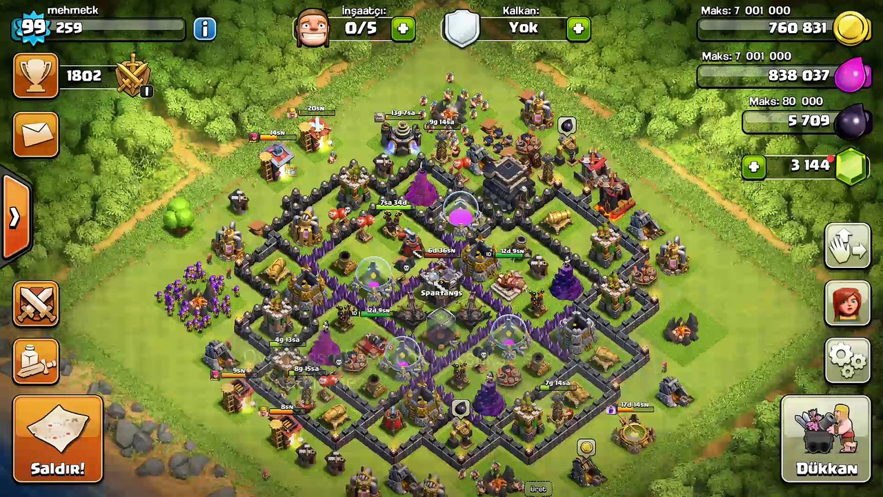 mehmetk vs kuhlen claah of clana klan savası 3 yıldızlı