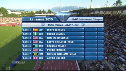 400m F - DL Lausanne 2015, Shaunae Miller gagne en 49''92