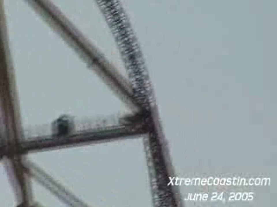 Top Thrill Dragster coincé au sommet