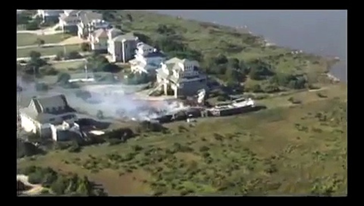 Hurricane Irene Outer Banks overflight