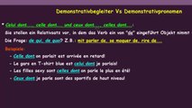 Demonstrativ- Begleiter und Pronomen (Les adjectifs et pronoms démonstratifs) - La Fin