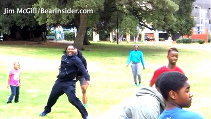 Marshawn Lynch attends charity kickball event