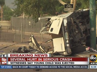 Three-year-old injured in West Phoenix crash