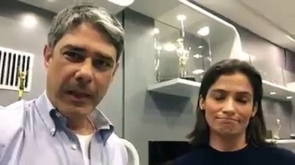 William Bonner e Renata gravam video com mensagem em apoio a Maju - #SomosTodosMajuCoutinho (360p)