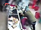 Foggia - Violenta rapina al supermercato Convì (13.07.15)