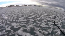 National Geographic Explorer Ship Crushing New Ice in Arctic Ocean