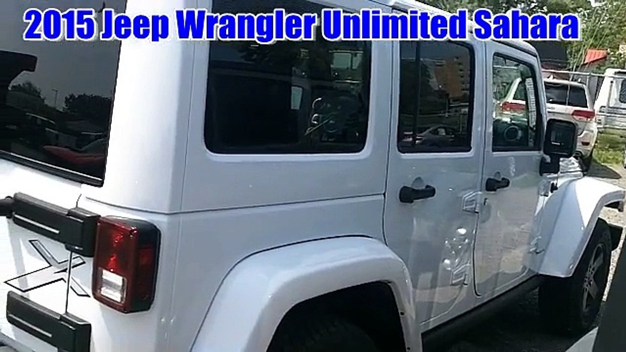 2015 Jeep Wrangler Unlimited Sahara blanc neuf à vendre