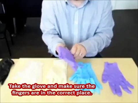 How To Correctly Put On A Pair Of Powder Free Nitrile Gloves
