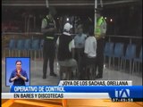 Realizan operativo de control en bares y discotecas de Orellana