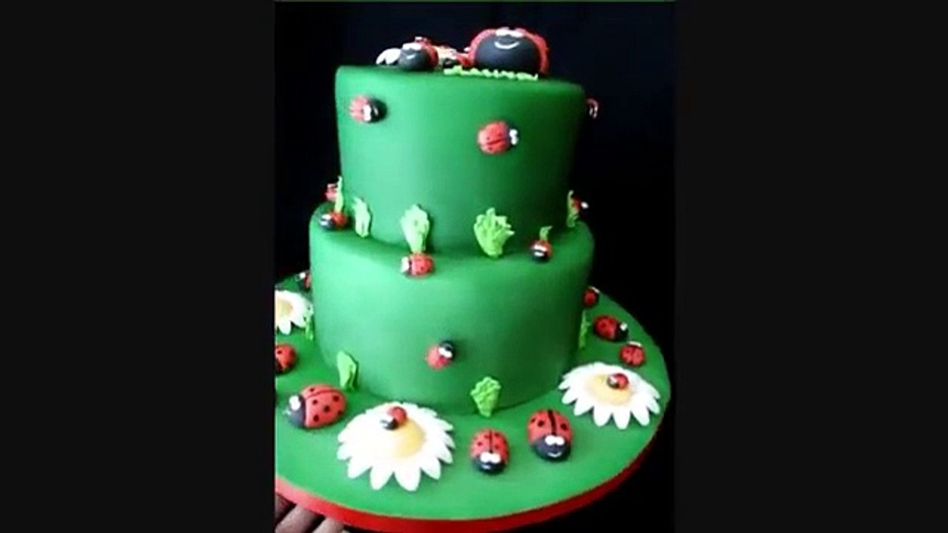 Ladybug Fondant Birthday Cake!