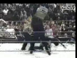 The Rock Fighting Taker & Kane