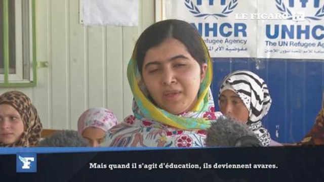 La visite du prix Nobel de la paix dans un camp de réfugiés syriens