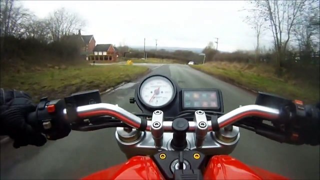 Ducati Monster 600 with Termignoni cans, first proper ride out after rebuild.