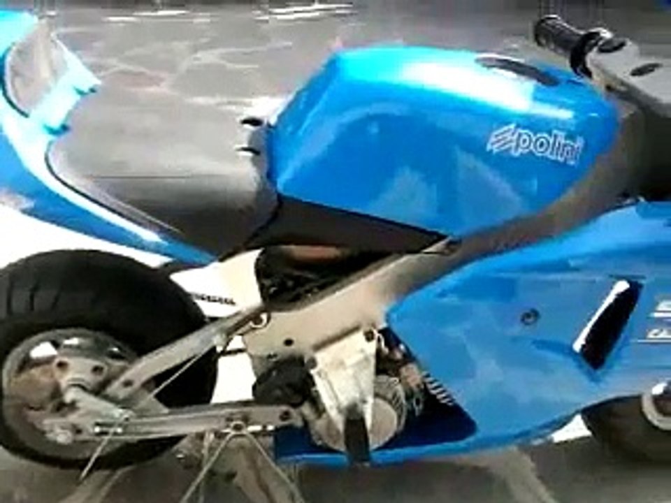 minimoto polini 910 carena s accensione dopo un anno di fermo!!!!!!!