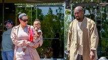 Kim Kardashian au cinéma avec Kanye et leur fille North