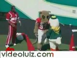 Mascot Fight At College Football Game