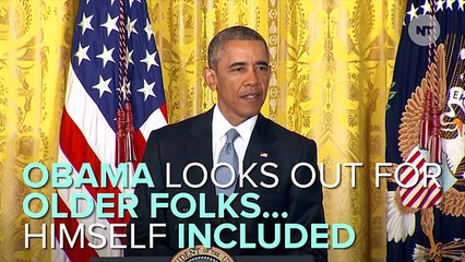 Obama Stands Up For Old Folks... Like Himself
