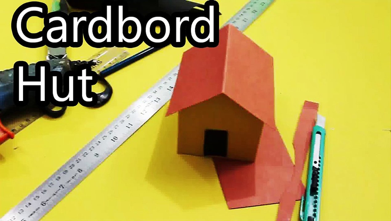Cardboard Paper Hut Craft S82 777-778-1
