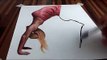 3D Drawing of an optical illusion Speed Painting