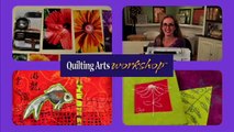 Quilting Arts Workshop DVD -- Machine Stitching & Painting Quilts - Ana Buzzalino