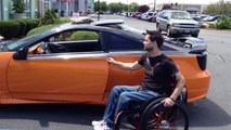 Lamborghini Orange Custom Celica Modified For Paralyzed Driver