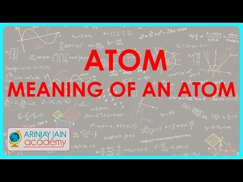 443.-Class VI - CBSE, ICSE, NCERT - Atom - Meaning of an atom