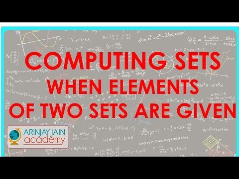 452.Class XI - CBSE, ICSE, NCERT - Computing Sets when elements of two sets are given