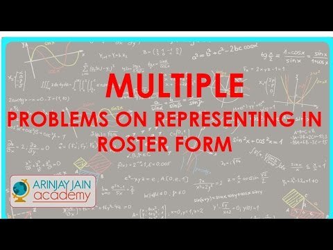 482.$ CBSE Maths Class XI, ICSE Maths Class 11- Multiple problems on representing in Roster Form