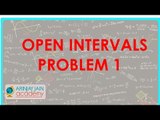 478.$ CBSE  Maths Class XI, ICSE Maths Class 11-   Open intervals Problem 1
