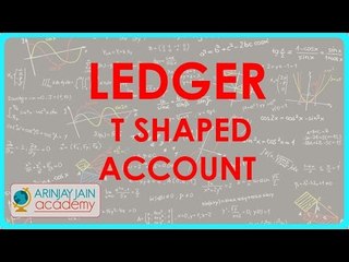 501.Accounts XI - Ledger T shaped account