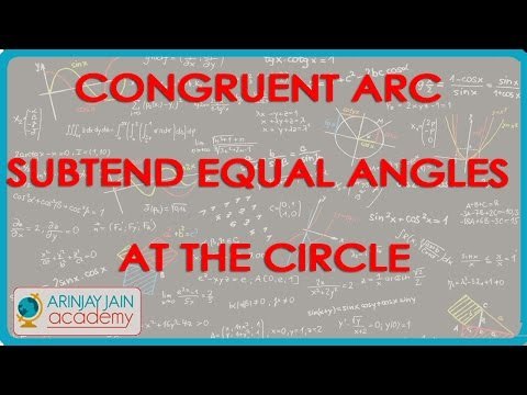 $ CBSE Maths Class IX, ICSE Maths Class 9 - Congruent arc subtend equal angles at the circle
