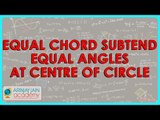 536.$ CBSE  Maths Class IX, ICSE Maths  Equal chord subtend equal angles at centre of circle
