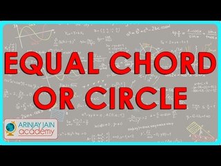 331. Equal chord or circle are equidistance from centre - CBSE & ICSE Maths Class 9