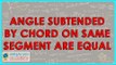 138.$ CBSE  Maths Class IX, ICSE Maths Class 9 - Angle subtended by Chord on same segment are equal