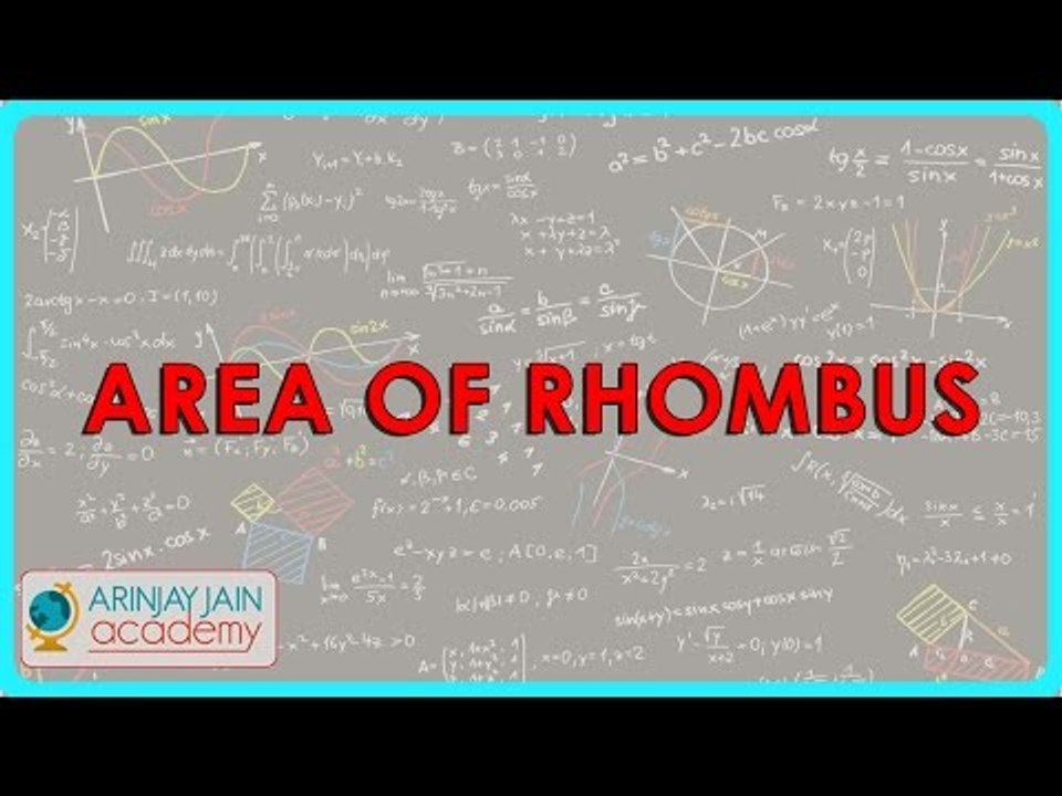 378.CBSE Class VIII, ICSE Class VIII -    Area of Rhombus